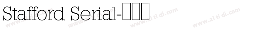 Stafford Serial字体转换